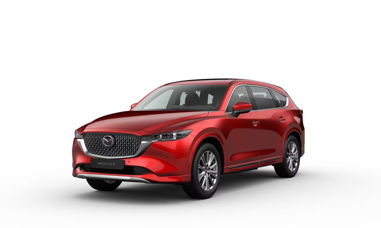 Mazda CX-8 2024 màu đỏ, SUV 7 chỗ, giá từ 969 triệu - 1 tỷ 149 triệu